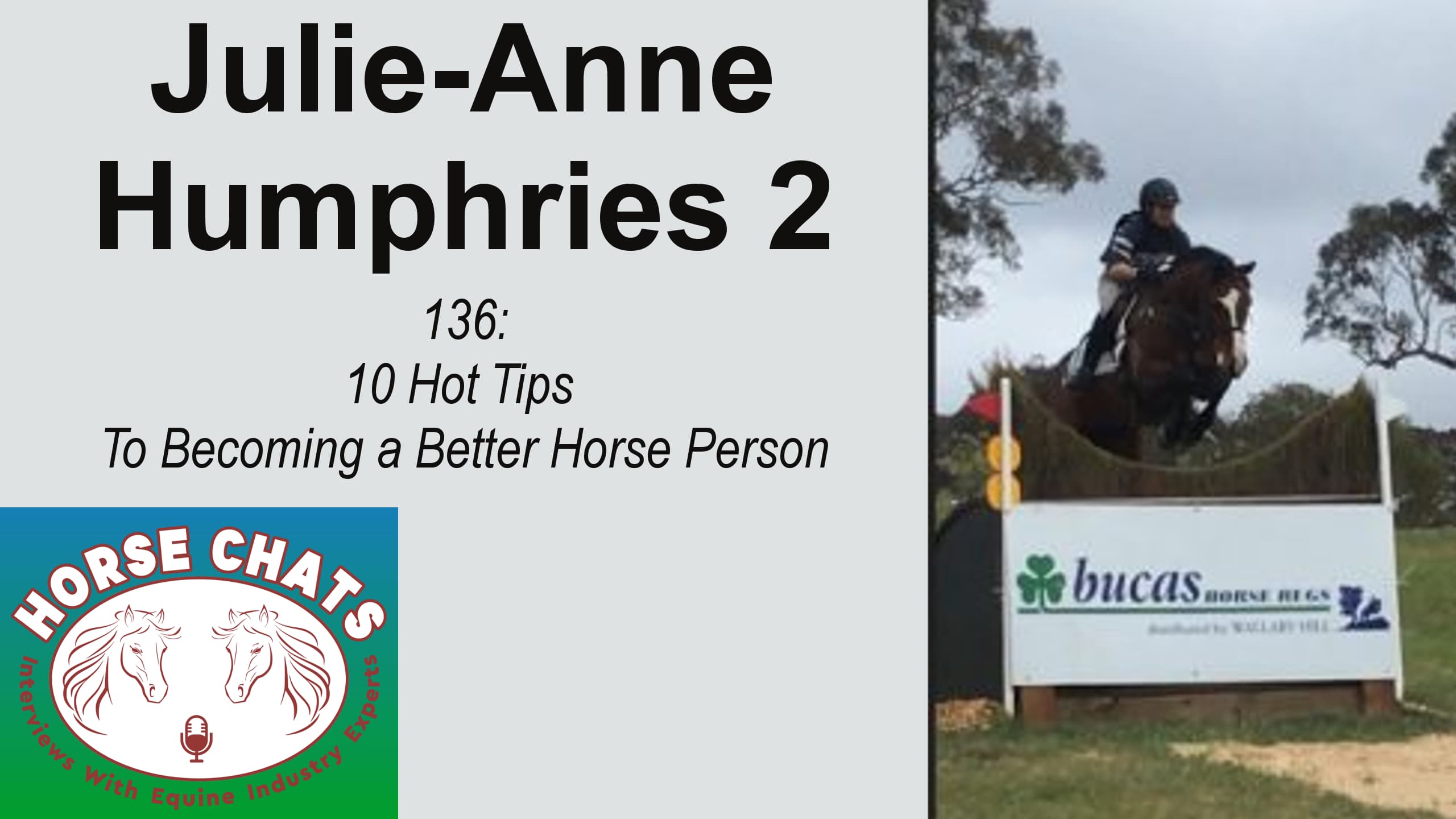 0136: Julie-Anne Humphries 2 - "Ten Hot Tips to Becoming a Better Horseperson" cover art