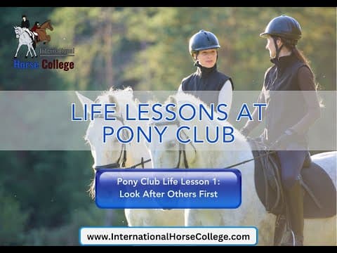 0820: Pony Club Life Lesson 1: Look After Others First cover art