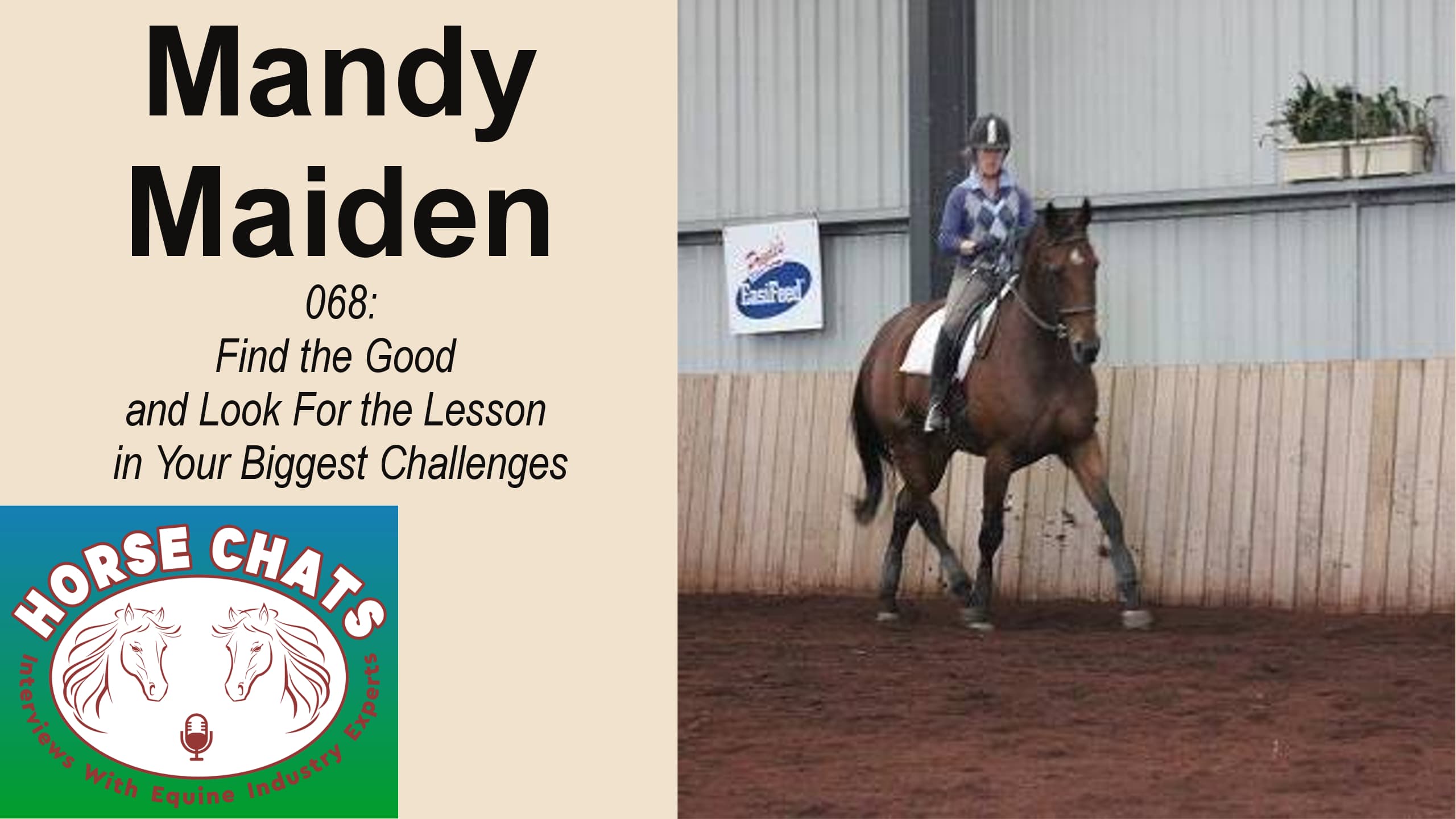 0068: Mandy Maiden - Find the Good and Look For the Lesson in Your Biggest Challenges cover art