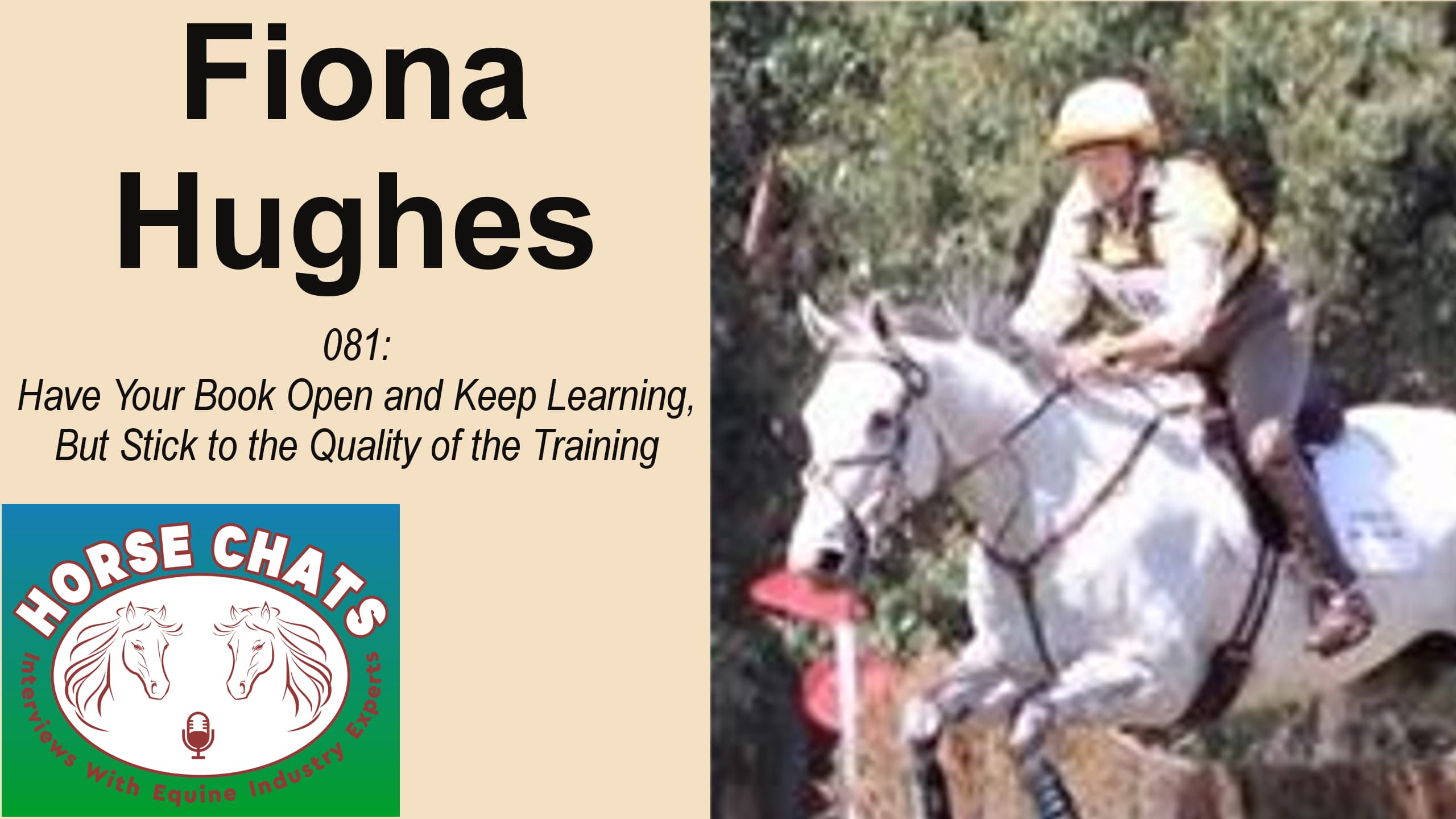 0081: Fiona Hughes - Have Your Book Open and Keep Learning, But Stick to the Quality of the Training cover art