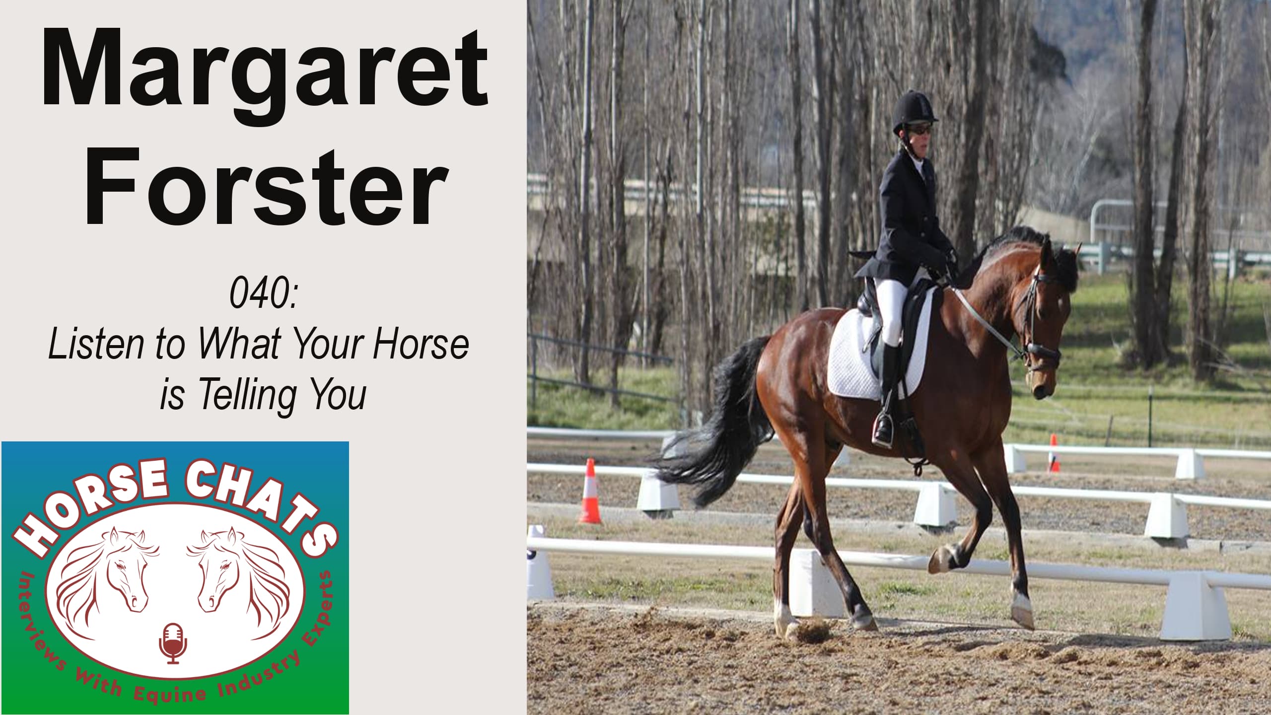 0040: Margaret Forster - Listen to What Your Horse is Telling You cover art