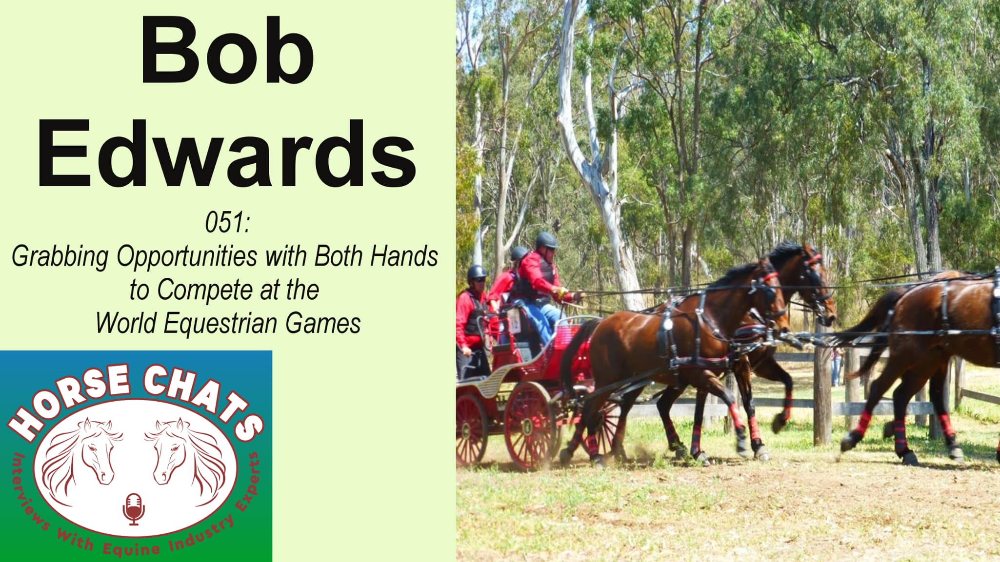 0051: Bob Edwards - Grabbing Opportunities with Both Hands to Compete at the World Equestrian Games cover art