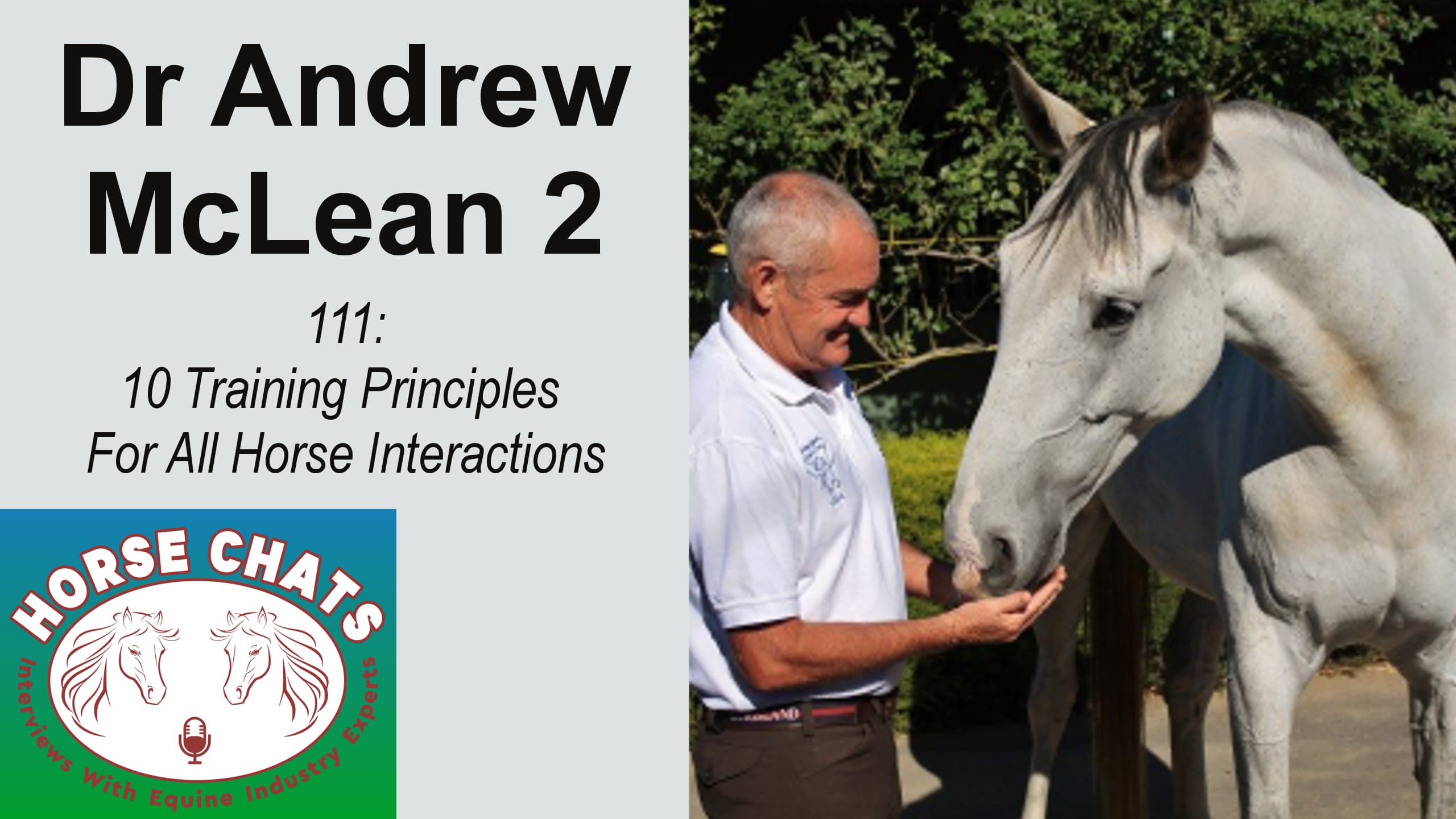 0111: Dr Andrew McLean 2 - "Ten Training Principles For All Horse Interactions" cover art