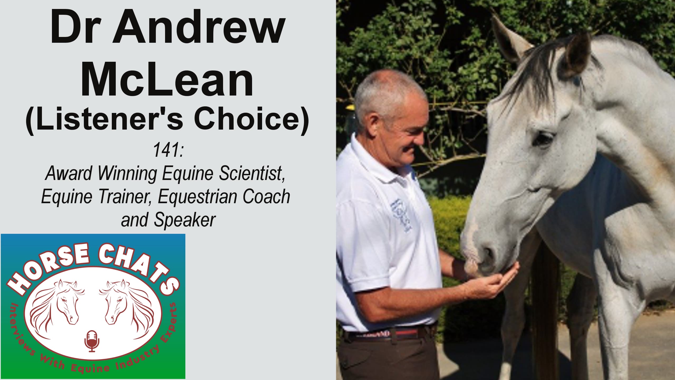 0141: Dr Andrew McLean LC - Award Winning Equine Scientist, Equine Trainer, Equestrian Coach and Speaker cover art