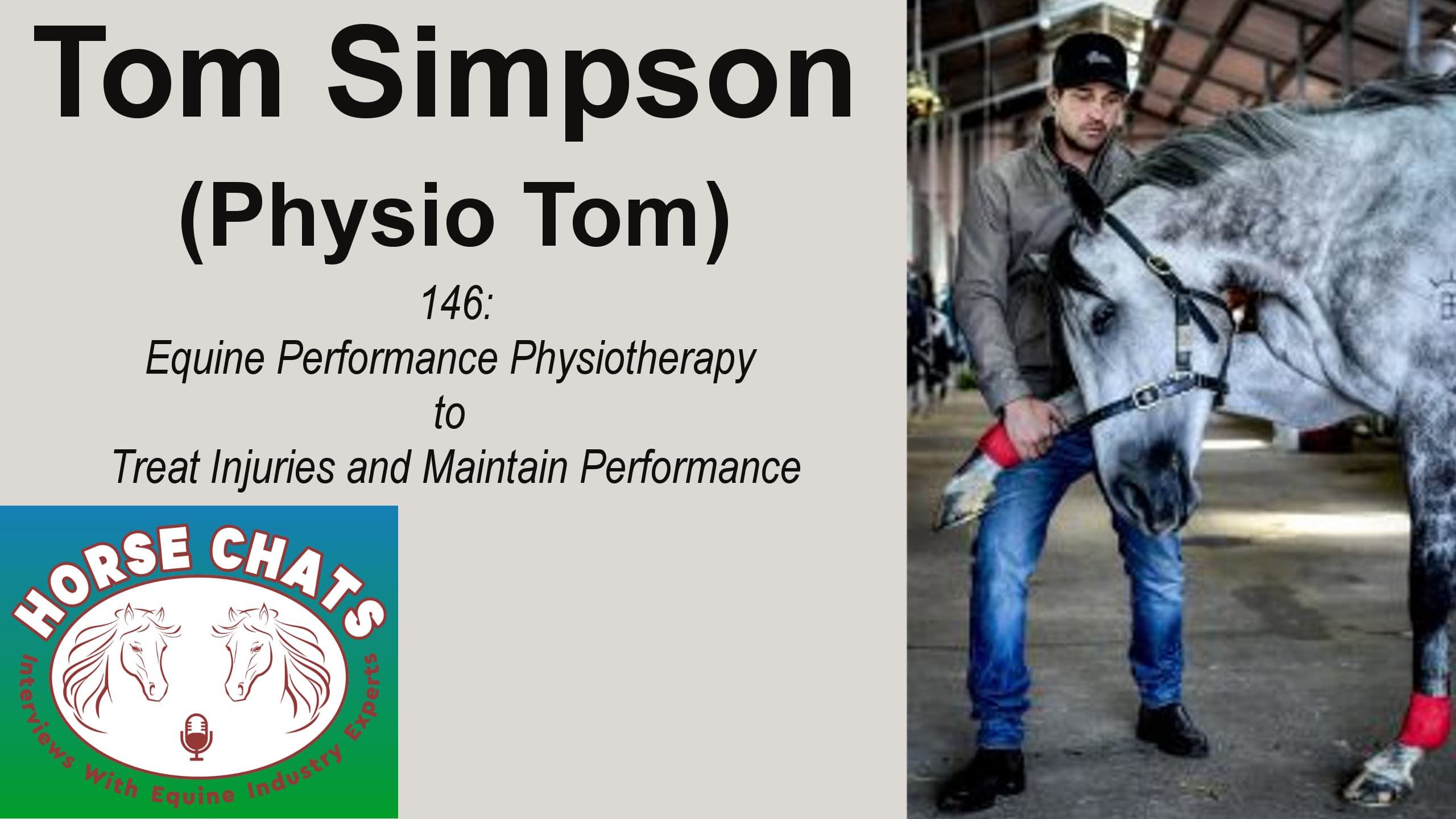 0146: Tom Simpson (Physio Tom) - Equine Performance Physiotherapy to Treat Injuries and Maintain Performance cover art