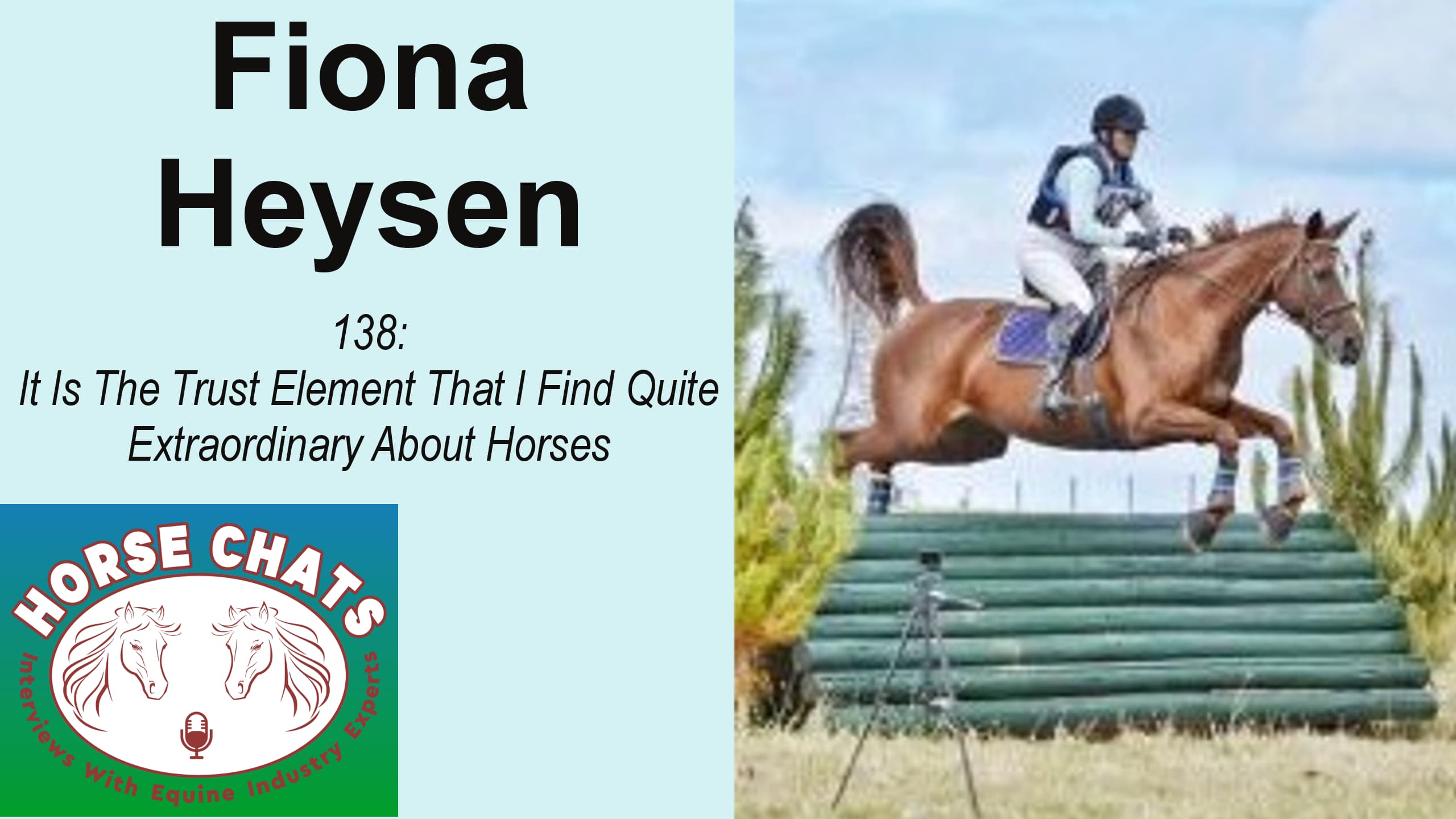 0138: Fiona Heysen - It Is The Trust Element That I Find Quite Extraordinary About Horses cover art