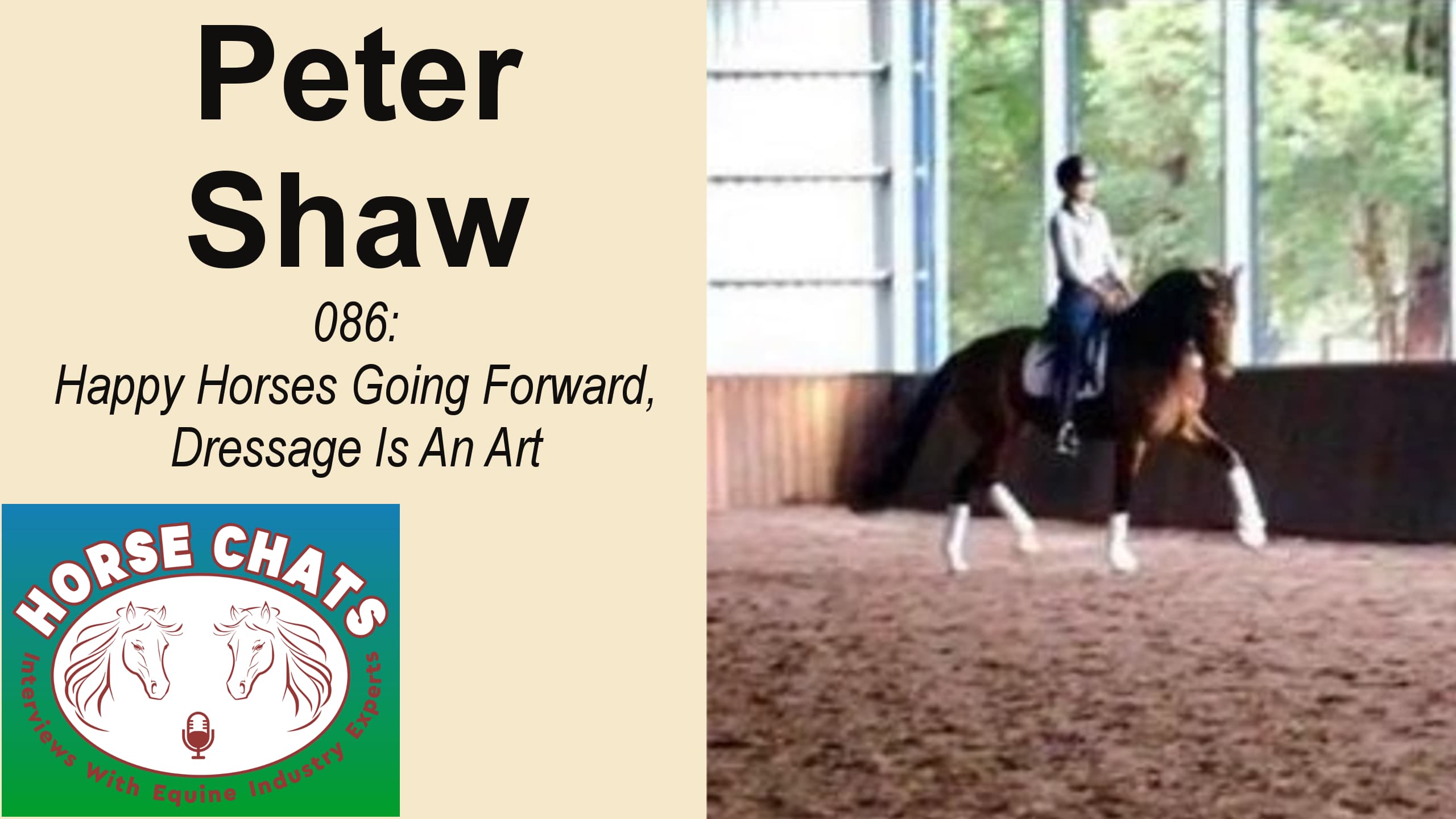 0086: Peter Shaw - Happy Horses Going Forward, Dressage Is An Art cover art