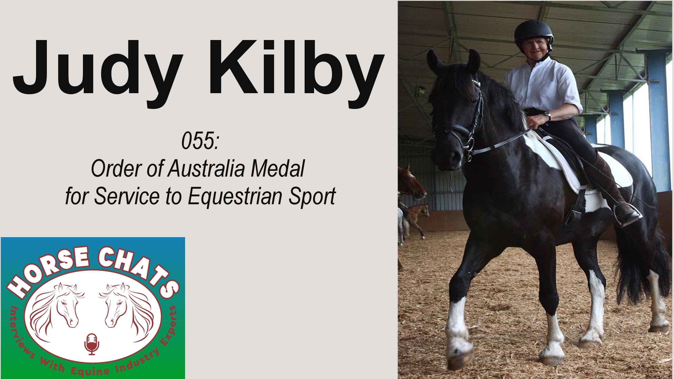 0055: Judy Kilby - Order of Australia Medal for Service to Equestrian Sport cover art