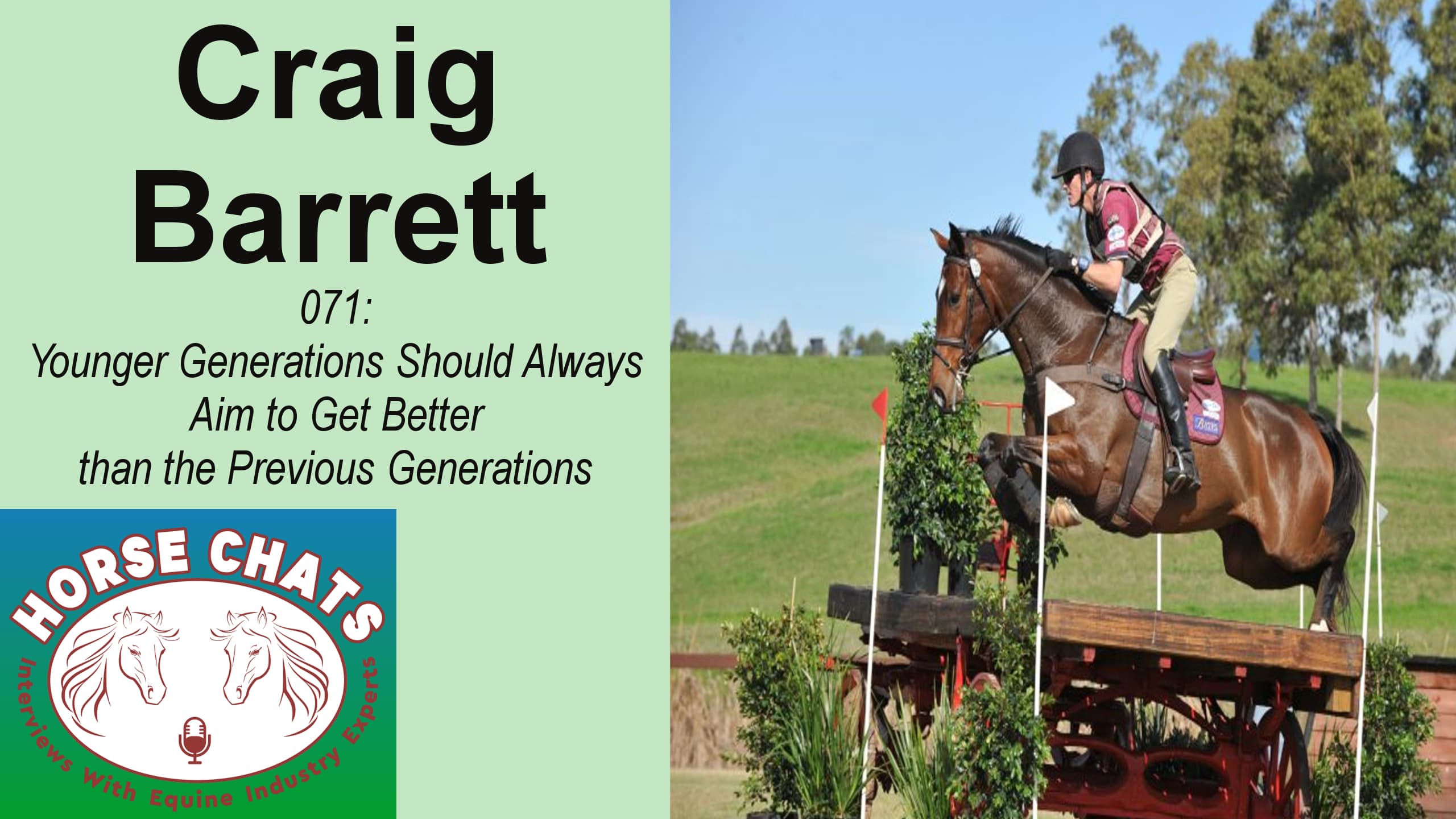 0071: Craig Barrett - Younger Generations Should Always Aim to Get Better than Previous Generations cover art