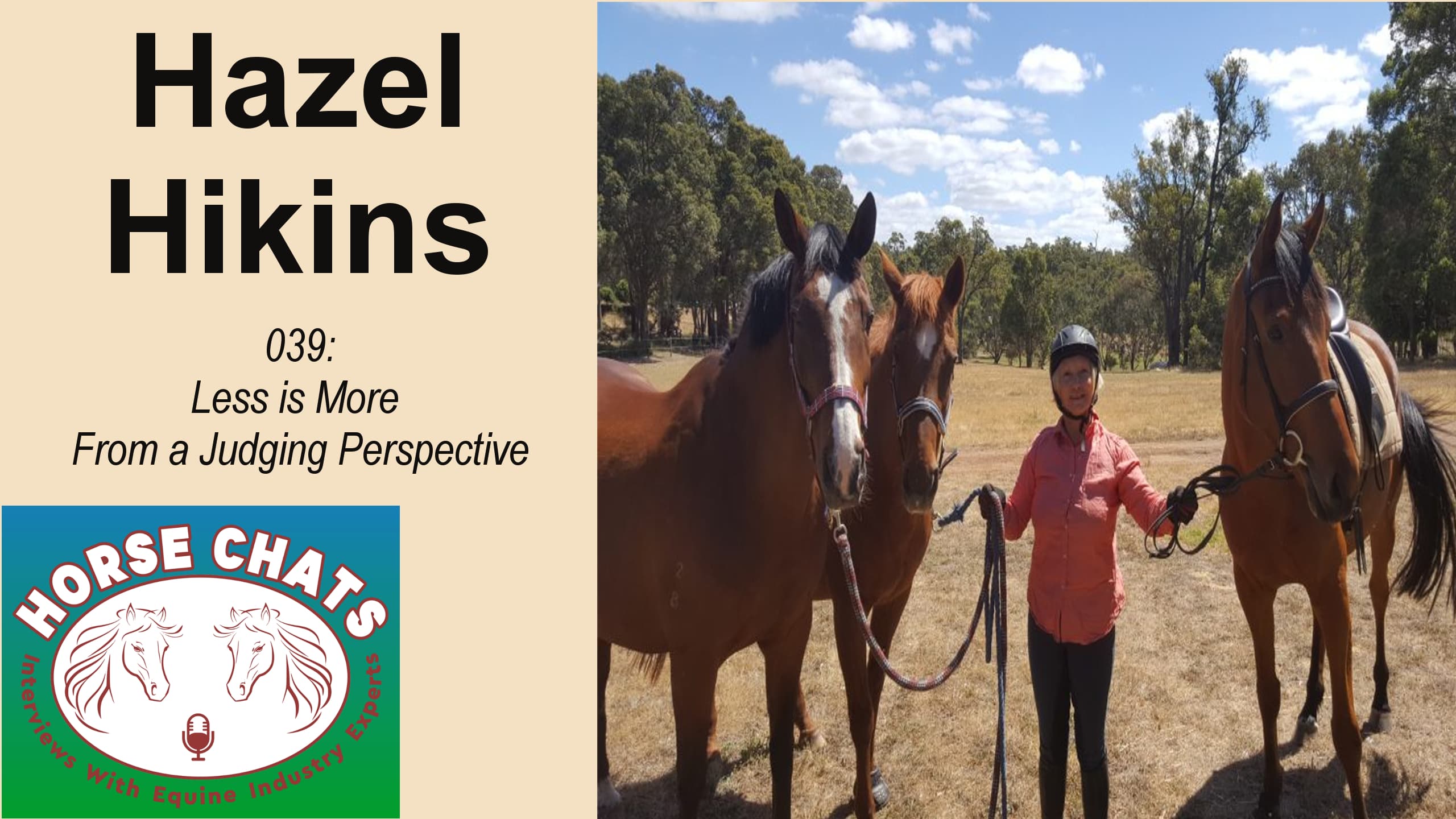 0039: Hazel Hikins - Less is More From a Judging Perspective cover art