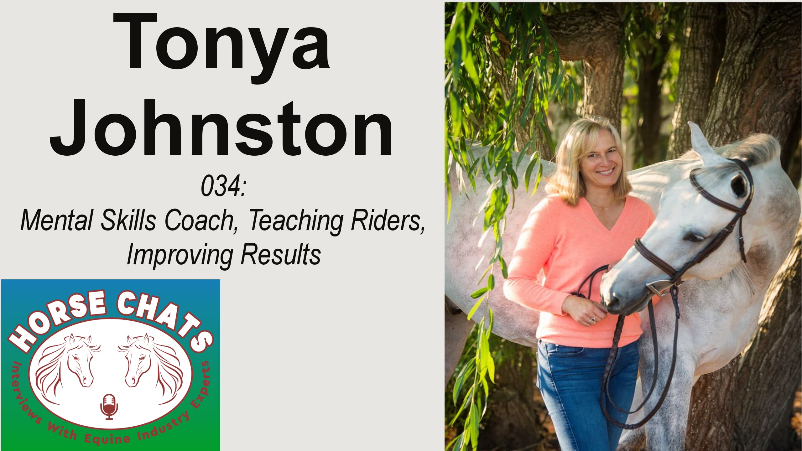 0034: Tonya Johnston - Mental Skills Coach, Teaching Riders, Improving Results cover art