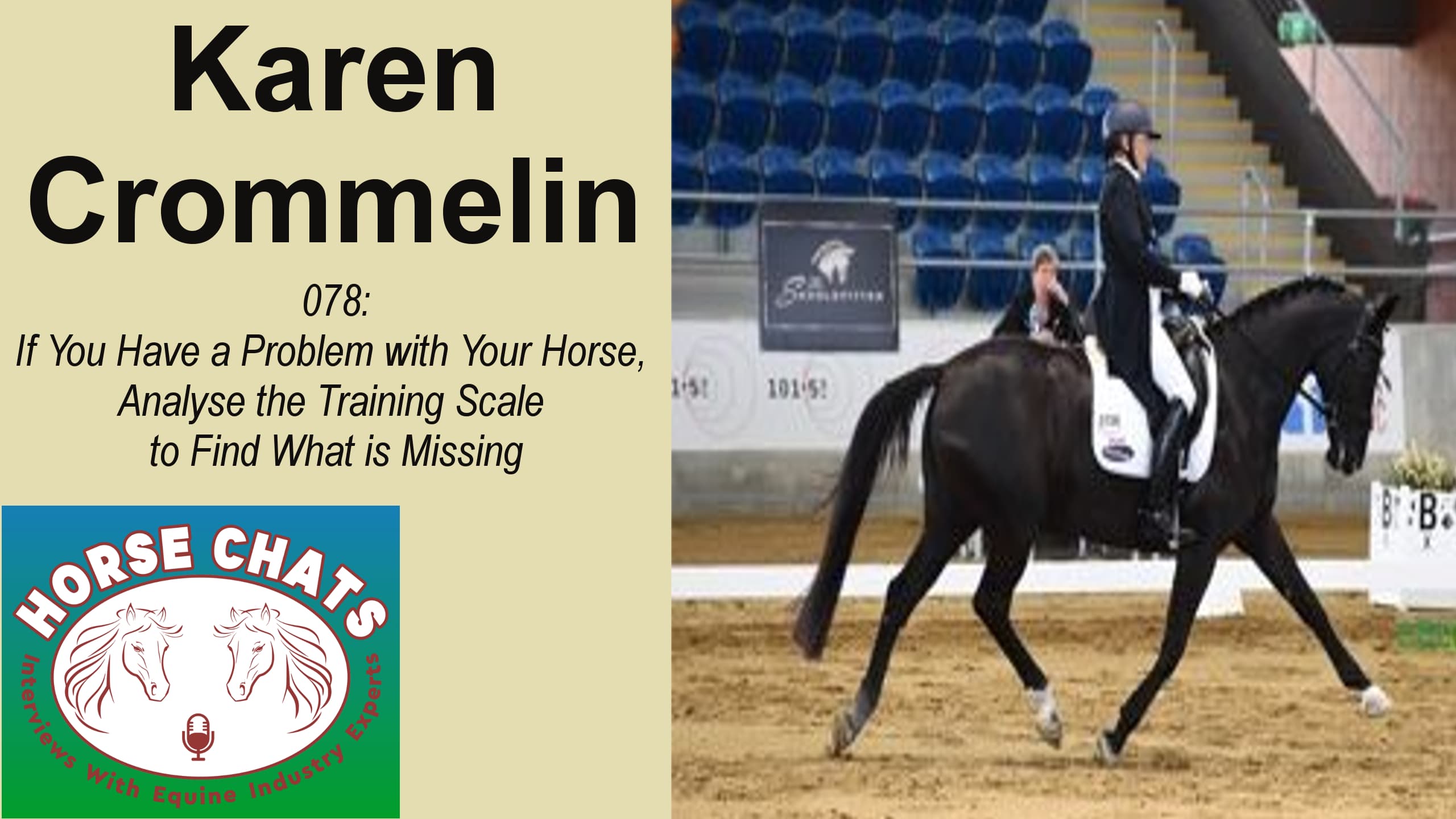 0078: Karen Crommelin - If You Have a Problem with Your Horse, Analyse the Training Scale to Find What is Missing cover art